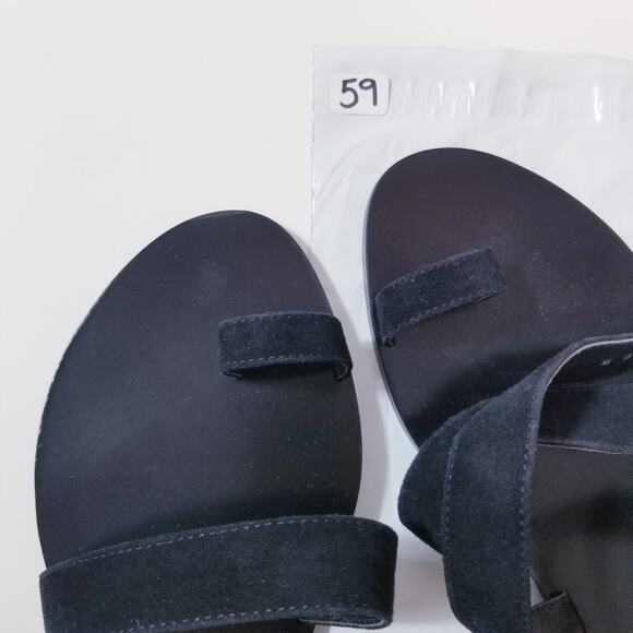 Revolve Raye Black Toe Ring Strappy Sandals - Picture 9 of 9